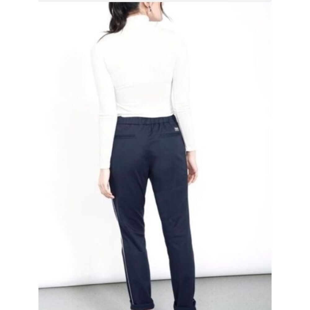 Wildfang The Essential Piped Drawstring Pant Navy Blue Size Small Nwt — image 2 of 8